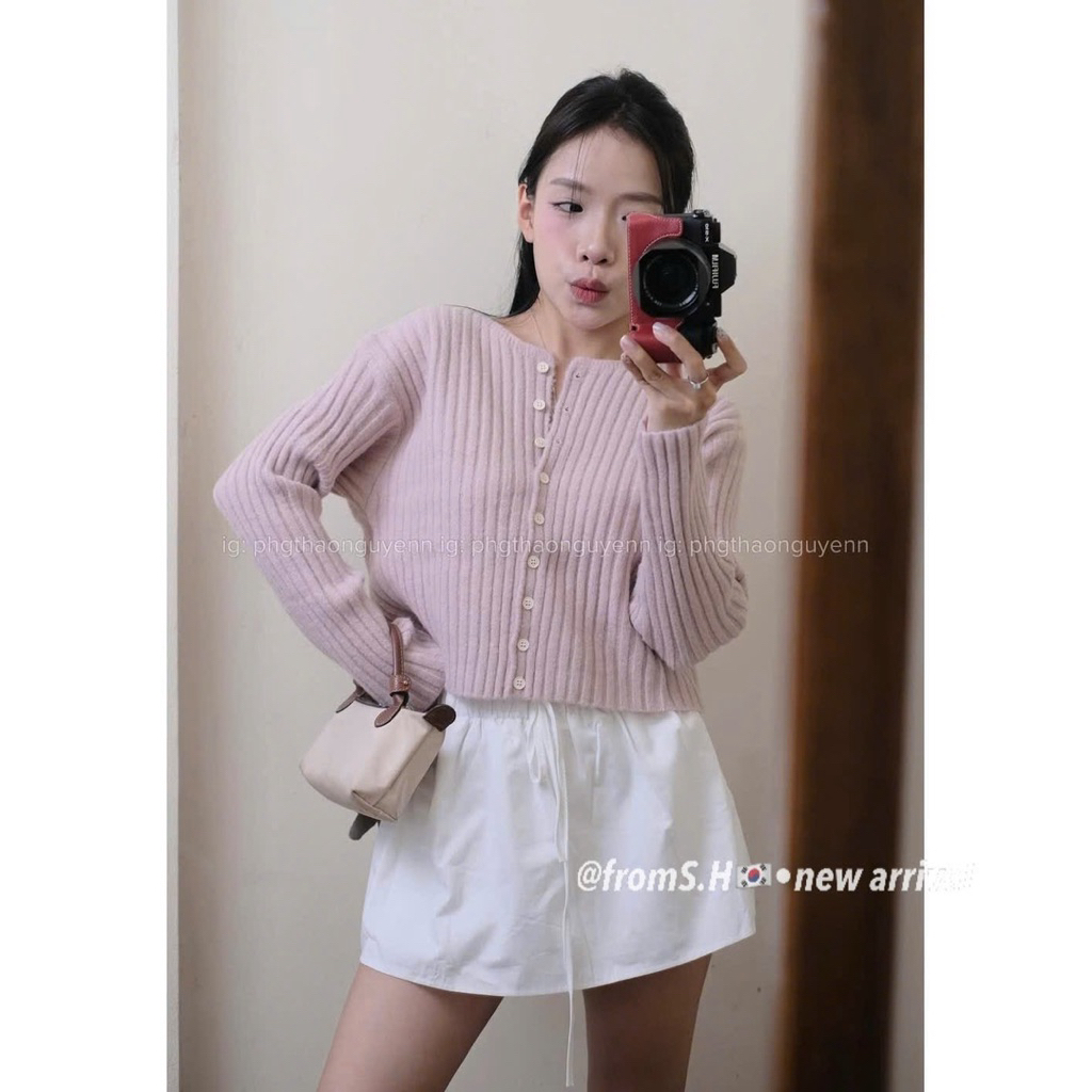 [𝐒𝐮𝐙𝐲] Áo Len Cadigan Ngắn QCCC Loại 1 (48-53kg)