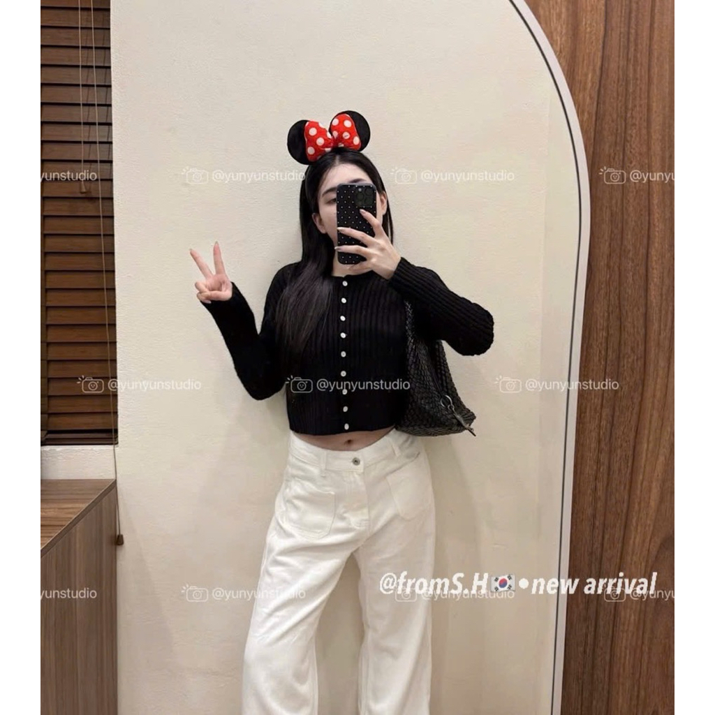 [𝐒𝐮𝐙𝐲] Áo Len Cadigan Ngắn QCCC Loại 1 (48-53kg)