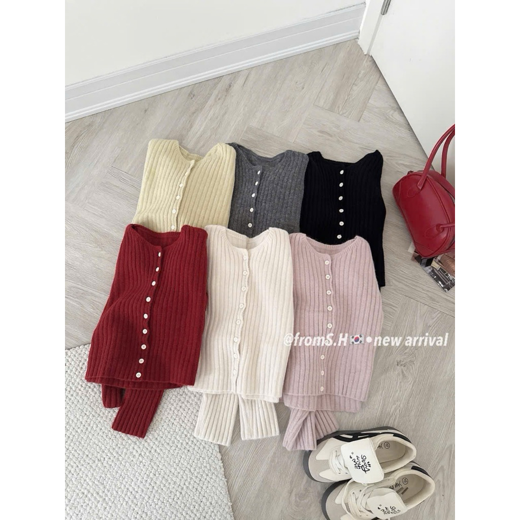 [𝐒𝐮𝐙𝐲] Áo Len Cadigan Ngắn QCCC Loại 1 (48-53kg)