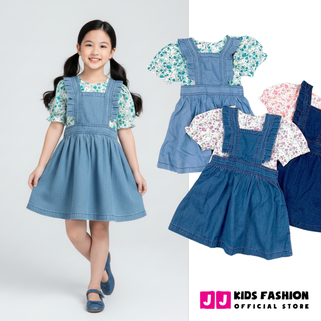 Váy cho bé gái thiết kế hoa búp bê dễ thương đáng yêu - JJ Kids