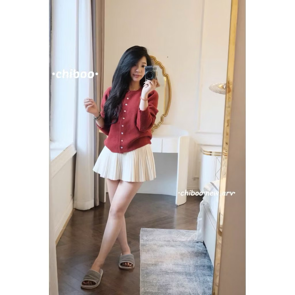 [𝐒𝐮𝐙𝐲] Áo Len Cadigan Khuy Màu QCCC Loại (48-54kg 1m55 trở lên)