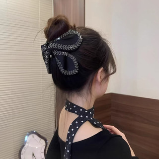 Kẹp Tóc Càng Cua Tam Giác Đính Hạt Lấp Lánh Sang Trọng Phụ Kiện Tóc Nữ