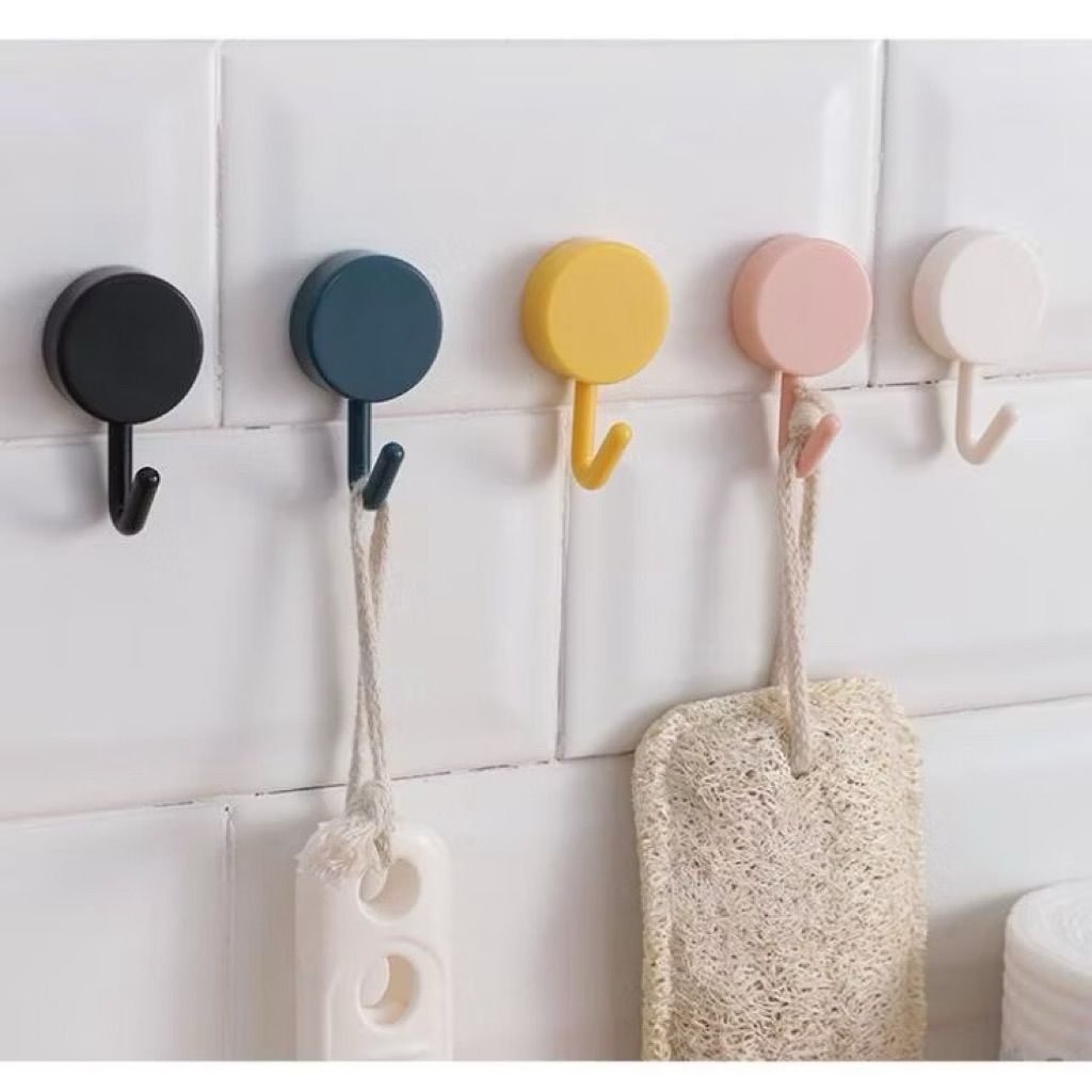 Combo 10 móc dán tường kem gia dụng tiện lợi cho nhà bếp, nhà tắm