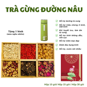 Trà Gừng Đường Nâu - Thảo Dược Zone