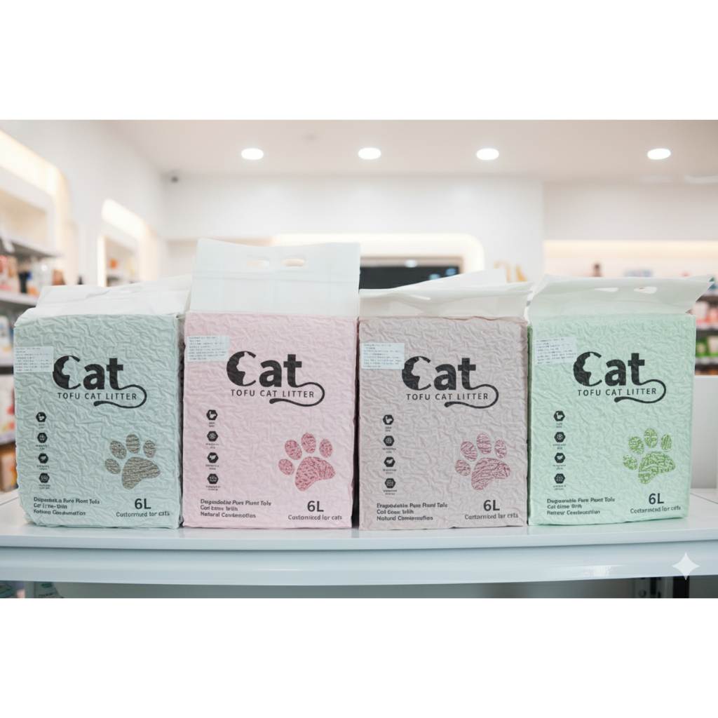[Libra Pet] Cát Đậu Nành Cho Mèo Tofu Cat Litter 6L Thấm Hút - Khử Mùi - Xả Bồn Cầu