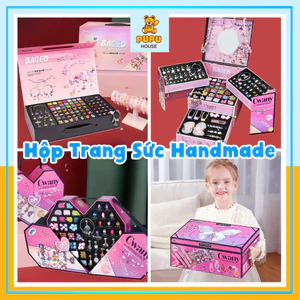 Bộ Đồ Chơi Xâu Vòng Tay Vòng Cổ Hạt Cườm Nhiều Mẫu Công Chúa Trang Sức Handmade DYI - Đồ Chơi PUPU HOUSE