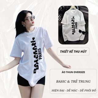 Set Bộ Áo Thun Nữ CHEPOL Form Rộng, Cổ Tròn, Phối Chân Váy, In Chữ Hoa, Chất Cotton (Áo Thun Trắng+Váy Đuôi Cá) CP_x5072