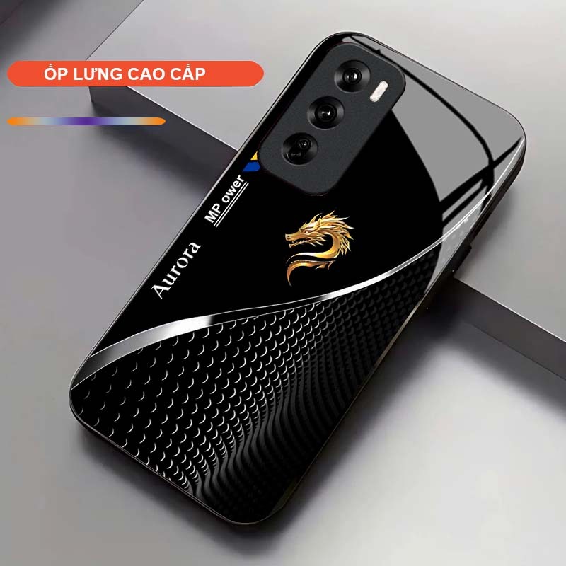 Ốp Lưng cho OPPO RENO 12 5G/ RENO 12 PRO 5G Cao Cấp – Thiết Kế Rồng Vàng May Mắn, Sang Trọng, Chống Trầy, Bền Đẹp