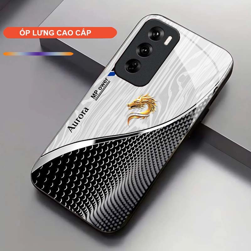 Ốp Lưng cho OPPO RENO 12 5G/ RENO 12 PRO 5G Cao Cấp – Thiết Kế Rồng Vàng May Mắn, Sang Trọng, Chống Trầy, Bền Đẹp