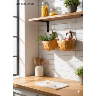 Móc treo gỗ hình con vật dễ thương OABU (Dán+vít kèm theo) trang trí decor