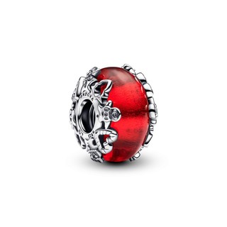 Charm Bạc Murano Đỏ Giáng Sinh An Lành