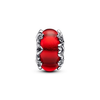 Charm Bạc Murano Đỏ Giáng Sinh An Lành