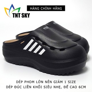 Dép Nam Bít Mũi Đúc Liền Khối Siêu Nhẹ, Đế Cao 6CM DUWA - Hàng Chính Hãng - SH557