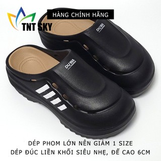 Dép Nam Bít Mũi Đúc Liền Khối Siêu Nhẹ, Đế Cao 6CM DUWA - Hàng Chính Hãng - SH557