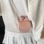 Túi đeo chéo Mini Túi HELAHE chấm bi tim phối Nơ Xinh đáng yêu chất da PU mềm MN05