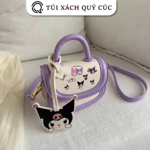 Túi xách mini nữ cầm tay đeo chéo Kuromi kèm tag Kuromi thời trang cho mẹ và bé ( Ảnh thật ) MN06