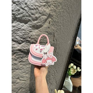 ( Mở Bán Hàng Đẹp ) Túi xách mini nữ cầm tay đeo chéo Kuromi kèm tag Kuromi thời trang cho mẹ và bé ( Ảnh thật ) MN06
