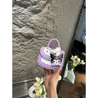 ( Mở Bán Hàng Đẹp ) Túi xách mini nữ cầm tay đeo chéo Kuromi kèm tag Kuromi thời trang cho mẹ và bé ( Ảnh thật ) MN06