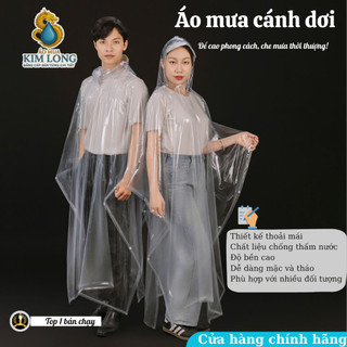ÁO MƯA TRONG SUỐT CÁNH DƠI CAO CẤP - PHÚ HỢP  THỜI TRANG
