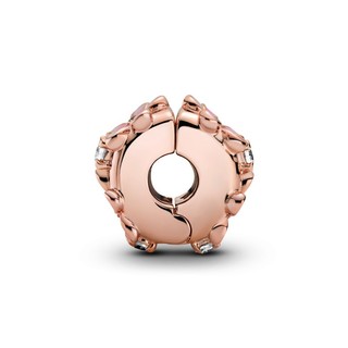 Charm Bấm Pandora Moments Mạ Vàng Hồng 14K Hoa Cúc
