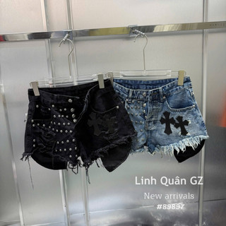 QCL1 Tổng hợp sooc jeans chữ thập siêu hot, siêu đẹp, chất chơi