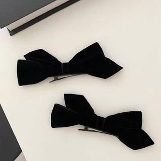 Set 2 kẹp tóc nơ nhung, set 2 kẹp tóc cho bạn gái Chồi accessories Y127