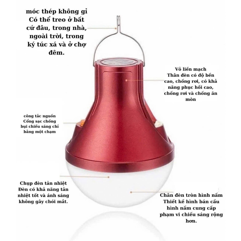Đèn tích điện Yến Quân 80W YQ-S6,đèn led sạc,đèn sạc,đèn pin bóng tròn,đèn sạc dự phòng, đèn sạc khẩn cấp,bóng tích điện