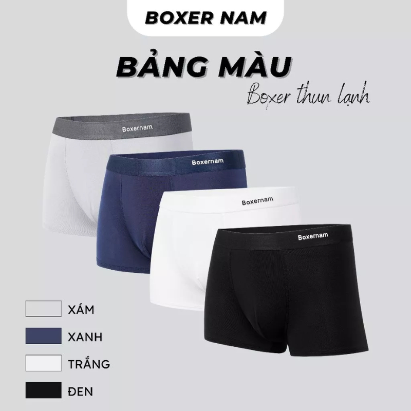 Quần Lót Nam Boxerman Boxer Co Giãn 4 Chiều – Thoáng Mát, Không Hằn Dấu,Siêu Mịn, Kháng Khuẩn