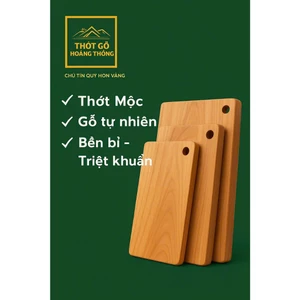 Thớt Gỗ Chữ Nhật kích thước 30x20x2cm,gỗ già tự nhiên không sơn không hoá chất ,an toàn tuyệt đối cho sức khoẻ-h/T