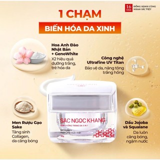 Combo Dưỡng Da Ngày Và Đêm Sắc Ngọc Khang (Kem Dưỡng Da Ban Đêm 30g và Kem Dưỡng Da Ban Ngày 5in1 30g)