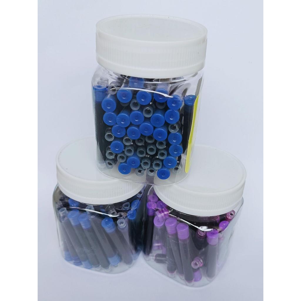 Mực Ink Xóa ( 30 ống ) Tằng Kèm 1 Bút Máy + 1 Tẩy Tiện Ích Dùng Cho Học Sinh.