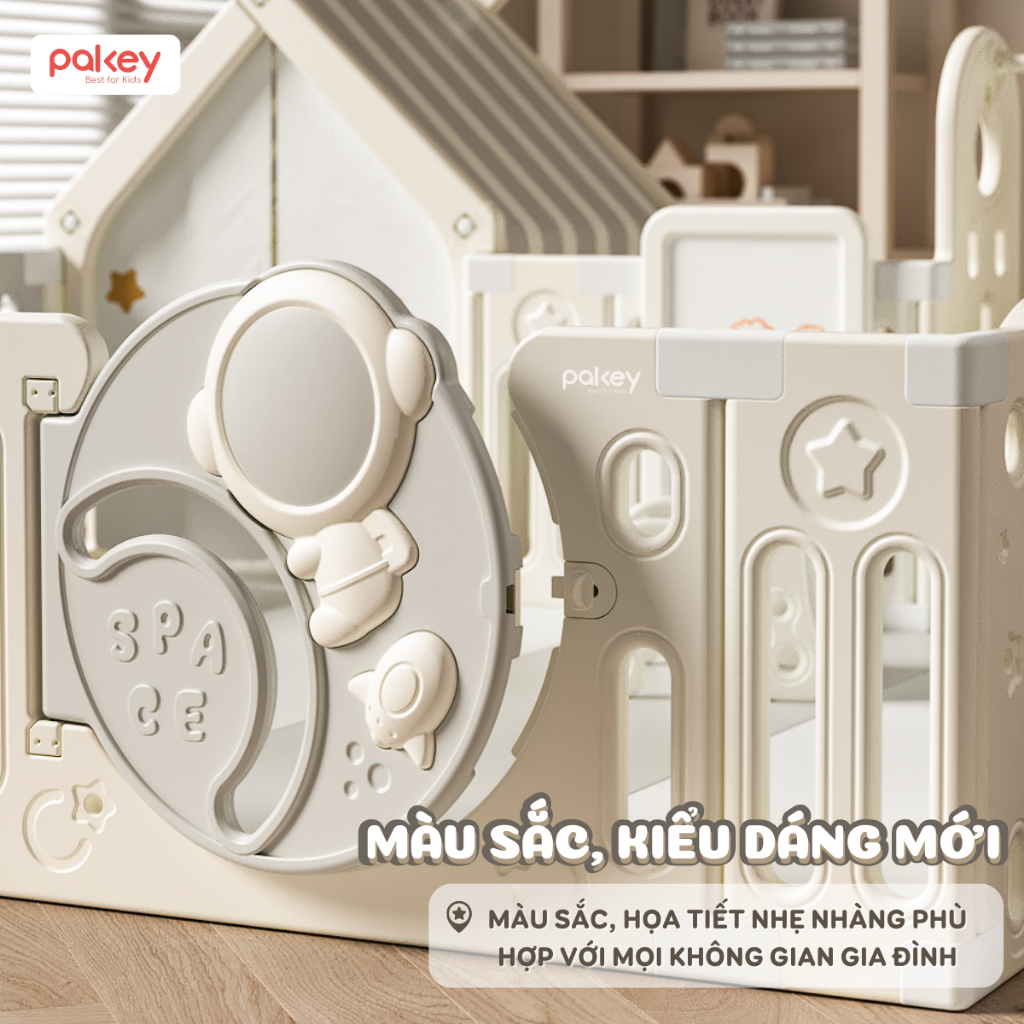 [HỎA TỐC HCM] Quây Cũi Nhựa Pakey Đa Dạng Tiện Ích Cho Bé - Set Quây Cũi Nhựa Với Siêu Nhiều Trò Chơi Bảo Hành Trọn Đời