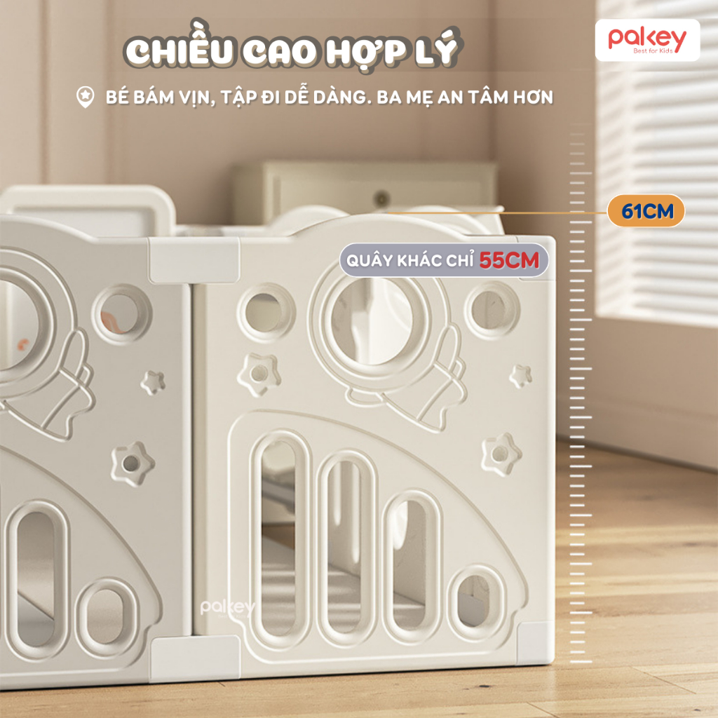 [HỎA TỐC HCM] Quây Cũi Nhựa Pakey Đa Dạng Tiện Ích Cho Bé - Set Quây Cũi Nhựa Với Siêu Nhiều Trò Chơi Bảo Hành Trọn Đời