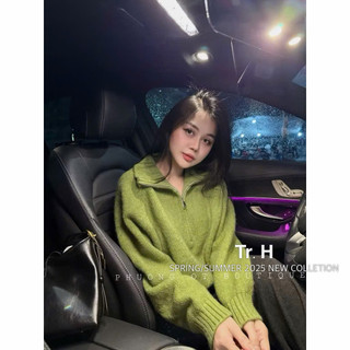 Áo Len Trơn Cổ Khoá 5 Màu [HÀNG QC L1]