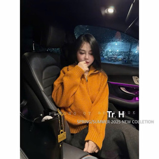 Áo Len Trơn Cổ Khoá 5 Màu [HÀNG QC L1]
