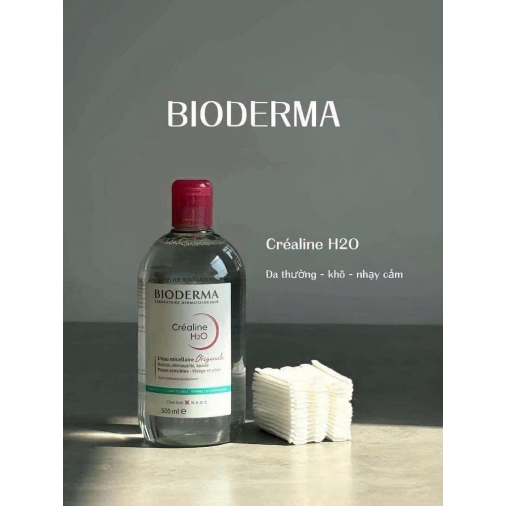 Nước Tẩy Trang Bioderma Sensibio H2O Dành Cho Da Dầu Mụn Và Da Nhạy Cảm 500ml