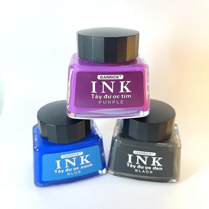 Combo Mực Ink Xóa Tặng 1 Bút Máy + 1 Tẩy  – Mực Bơm Bút Máy Tẩy Xóa Được Dành cho học Sinh.