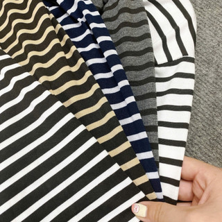 Áo Thun Bigsize Nữ Form Rộng Kẻ Sọc Ngang Vải Thun Cotton Co Giãn Mềm Mịn Cho Chubby A296