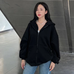 ÁO Khoác hoodie trơn khóa kéo nam nữ basic chất nỉ nón 2 lóp phong cách boy phố k1