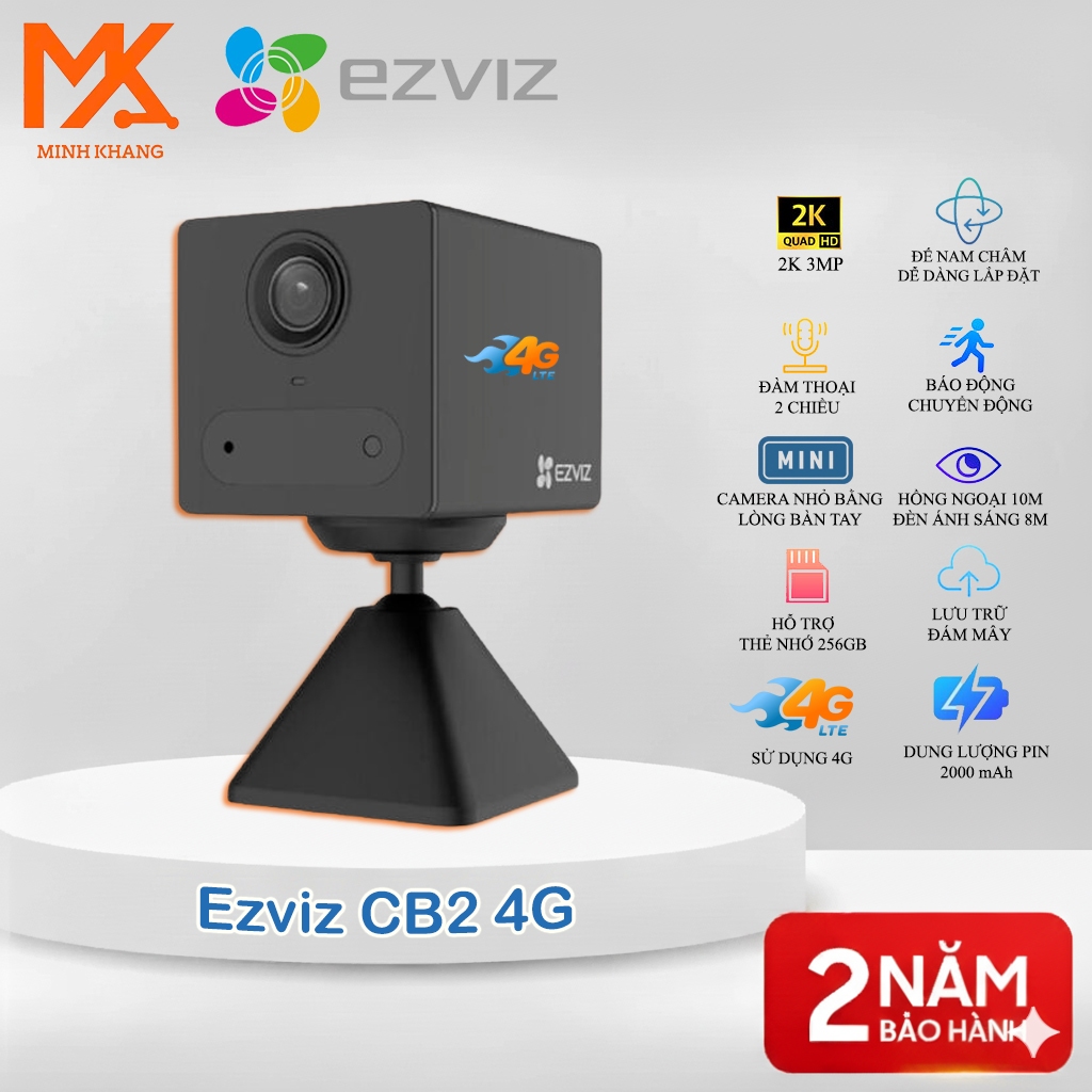 [CHÍNH HÃNG] EZVIZ CS-CB2 (2K, 4GA) – Camera Wi-Fi Mini Trong Nhà Thông ...