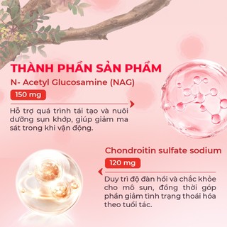 Viên Uống Powergra Joint Shield Hỗ Trợ Xương Khớp, Bảo Vệ Sụn Khớp, Bổ Sung Glucosamine - Hộp 60 Viên