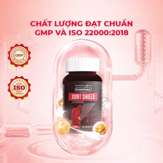 Viên Uống Powergra Joint Shield Hỗ Trợ Xương Khớp, Bảo Vệ Sụn Khớp, Bổ Sung Glucosamine - Hộp 60 Viên