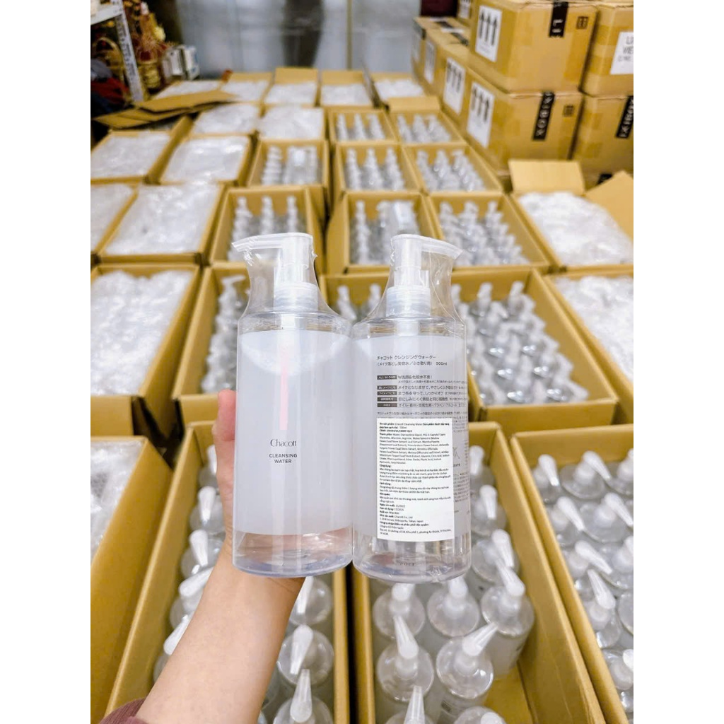 Nước Tẩy Trang CHACOTT Cleansing Water Dịu Nhẹ Làm Sạch Trang Điểm 500ml