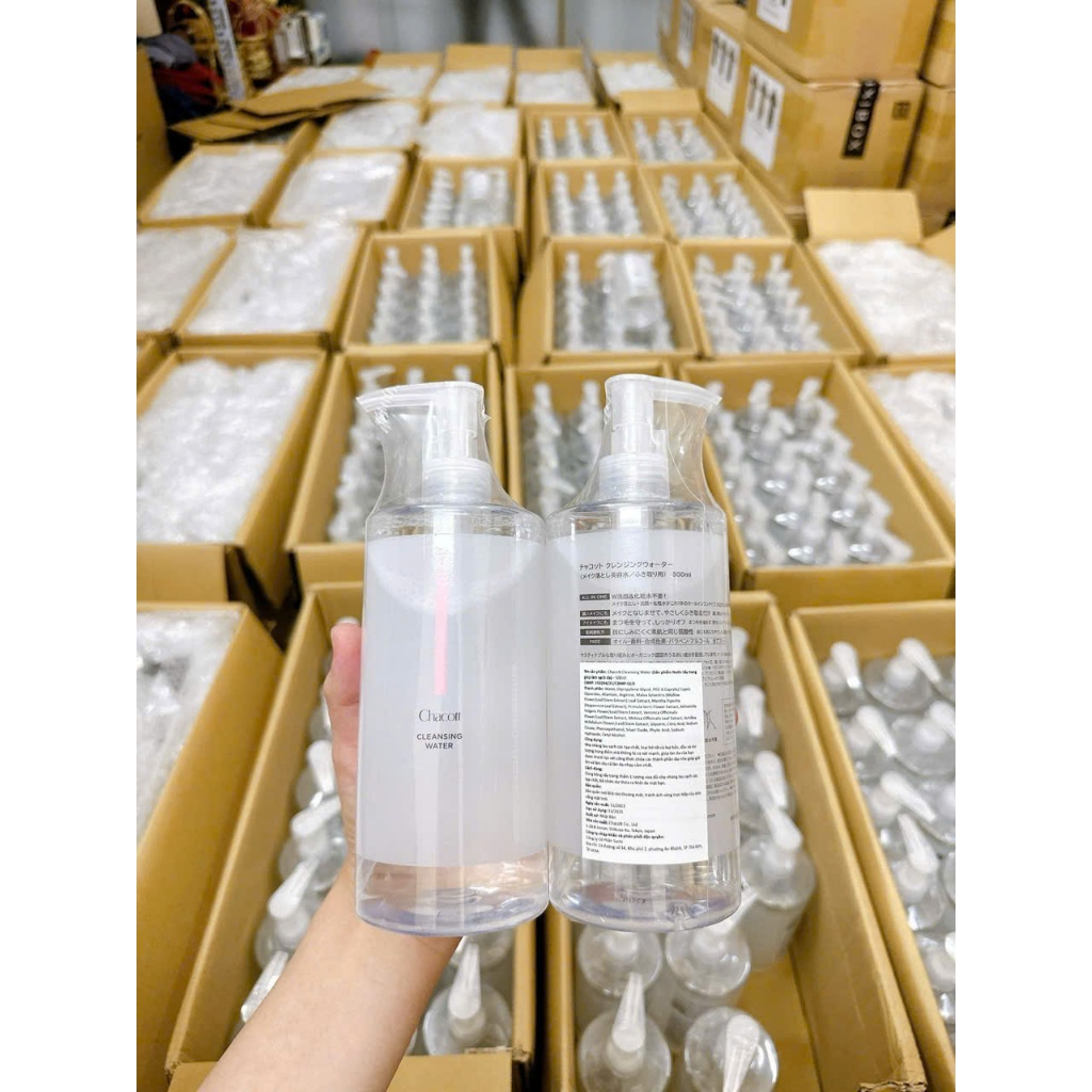 Nước Tẩy Trang CHACOTT Cleansing Water Dịu Nhẹ Làm Sạch Trang Điểm 500ml