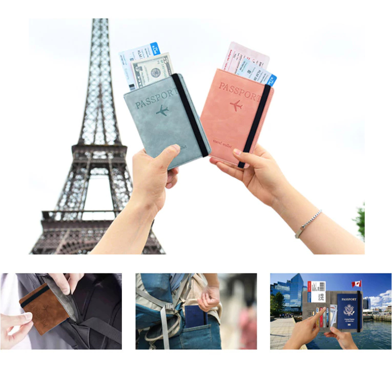 Bọc Hộ Chiếu Cao Cấp Da PU Giải Pháp Bảo Vệ Hộ Chiếu, Thẻ Ngân Hàng, Giấy Tờ Quan Trọng