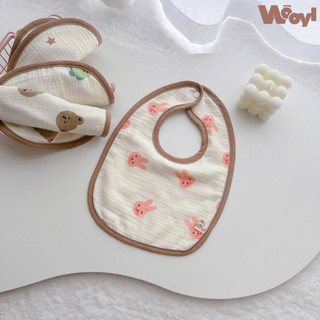 SÉT 5 YẾM XÔ MUSLIN 4 LỚP – HỌA TIẾT DỄ THƯƠNG, MỀM MỊN CHO BÉ YÊU