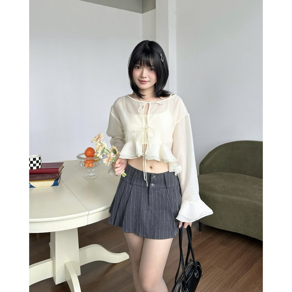 Chân Váy Nữ BEASSY SKIRT Xếp Li Form Trễ Trendy SECODEE