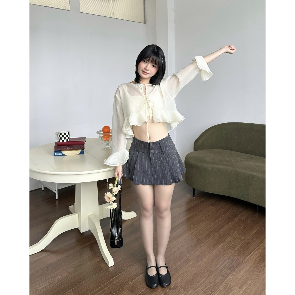 Chân Váy Nữ BEASSY SKIRT Xếp Li Form Trễ Trendy SECODEE