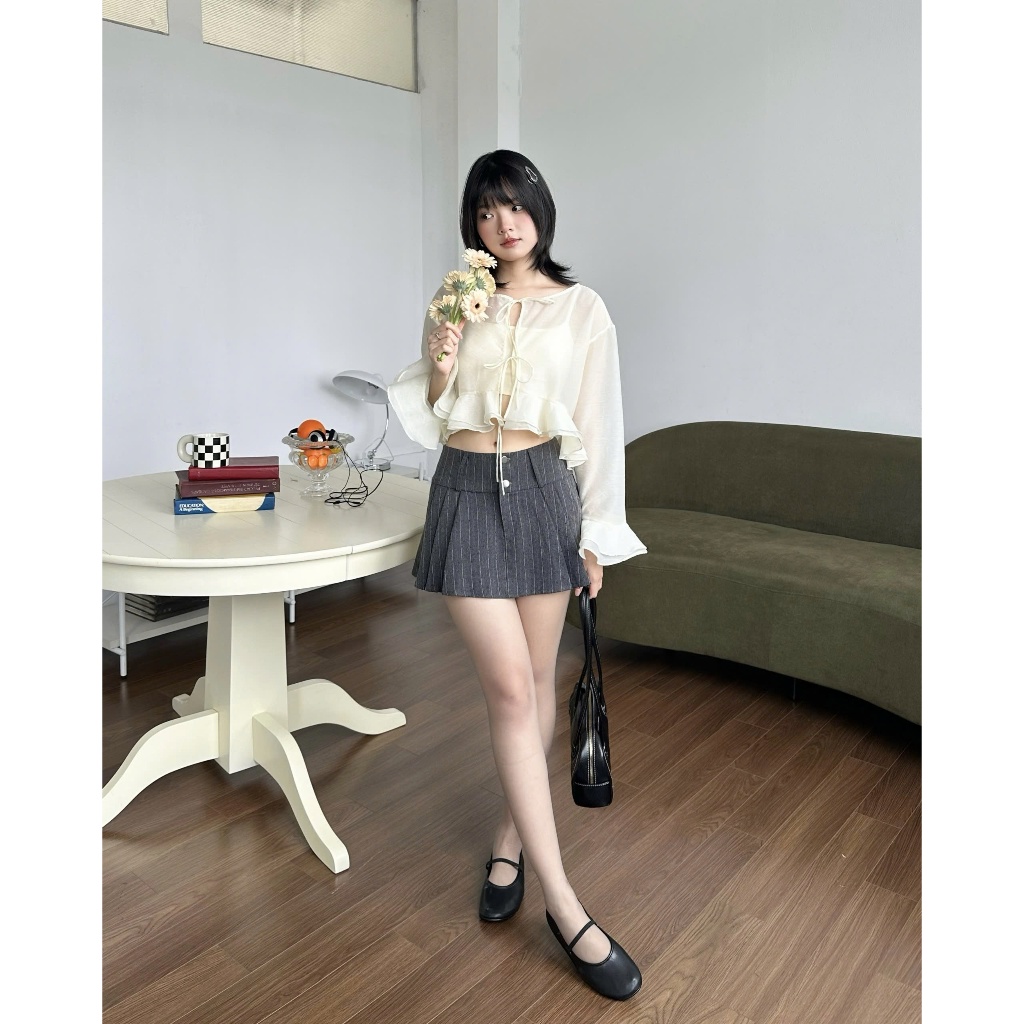 Chân Váy Nữ BEASSY SKIRT Xếp Li Form Trễ Trendy SECODEE
