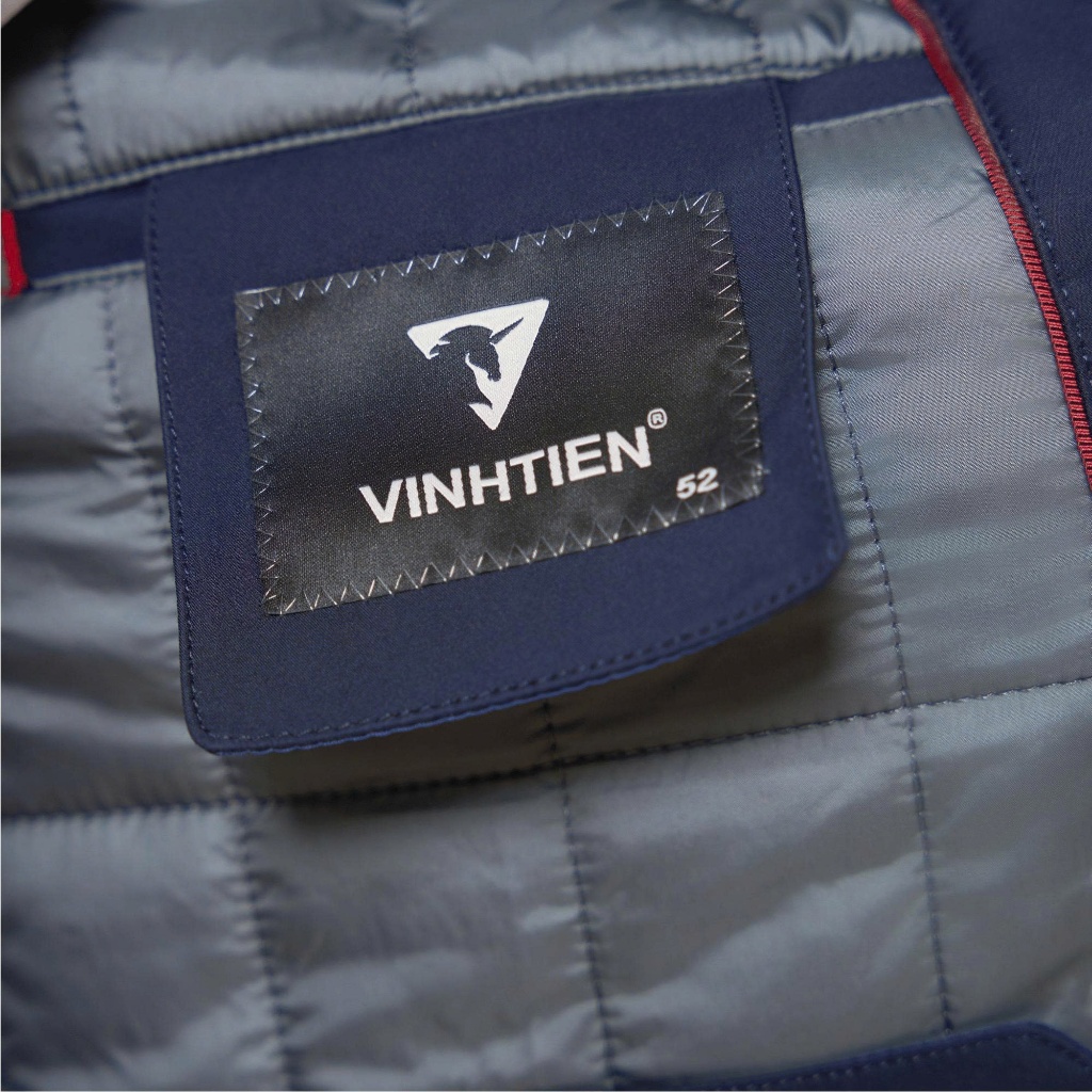 Áo Khoác Jacket Nam Vĩnh Tiến Chần Bông Nẹp Cúc Cổ Đức Chống Gió Giữ Ấm Phong Cách Lịch Lãm - 1250 JC8